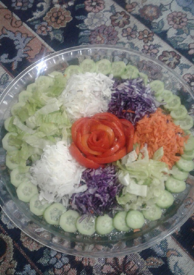 عکسی از دستور سالاد ساده و زیبا