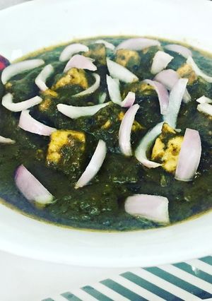 A picture of Palak paneer Recipe.