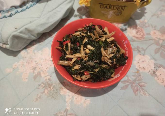 Resep Tumis daun pepaya Teri yang Lezat
