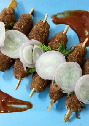 A picture of Rajma kebab.
