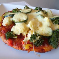 A picture of Vegetarian pizza #baking contest.
