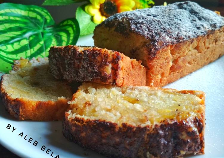 Eggless Banana Cake anti gagal