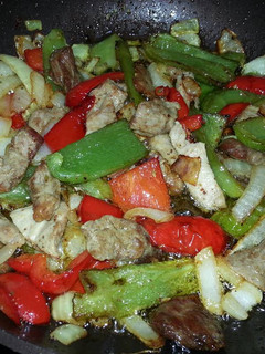 Una foto de Carne magra con verduritas