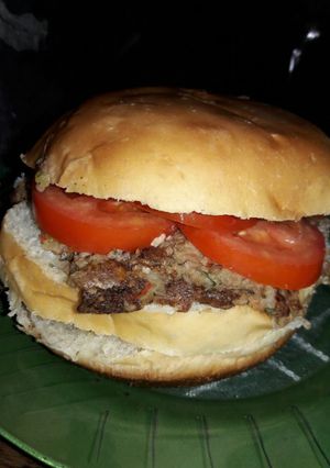 Una foto de Hamburguesa vegana