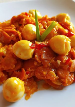Foto resep Puyuh Sosis Saus Padang