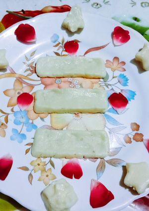 A picture of Crispy tasty homemade milky bar.