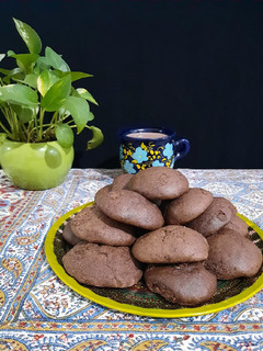 عکسی از دستور کوکی موز شکلاتی