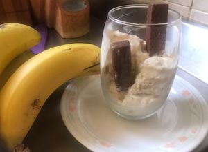 Una foto de Helado dietético de banana (sin azúcar añadido)