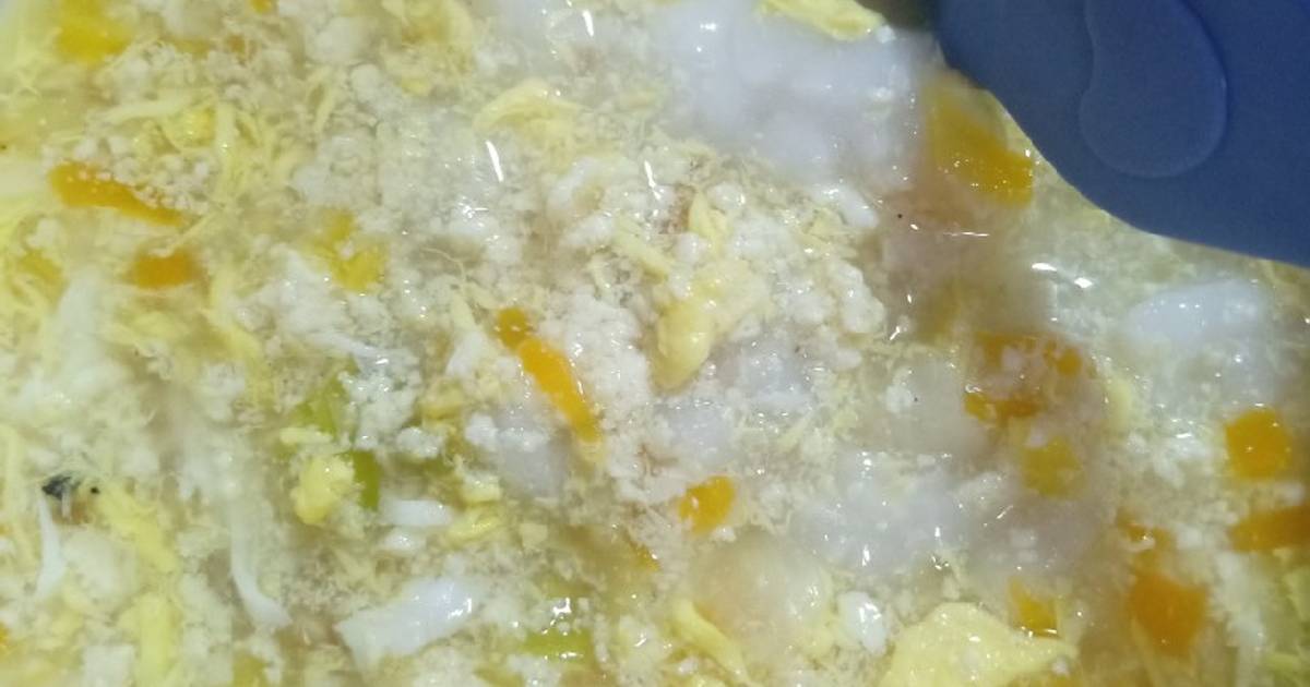 Resep Mpasi 11 Bulan Bubur Nasi Sop Tahu Telur oleh ratih rakasiwi