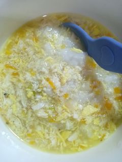 Foto resep Mpasi 11 Bulan - Bubur Nasi Sop Tahu Telur