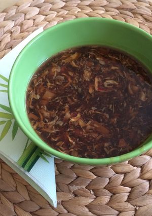 Kínai csípős-savanyú leves recept fotója
