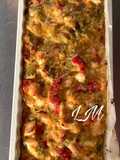 Brazo gitano de pollo al curry