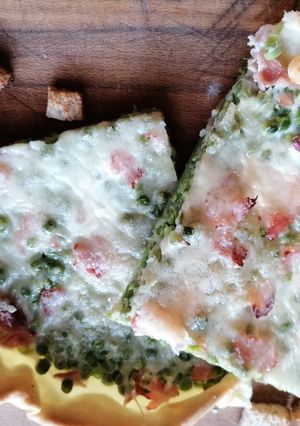 Une photo de Quiche petits pois jambon