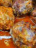 Albóndigas de carne con salsa
