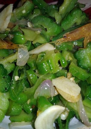 Foto resep Tumis pare udang rebon