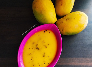 A picture of Fajeto / Gujarati Mango Kadhi.