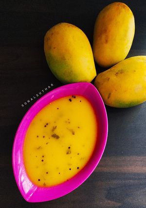 A picture of Fajeto / Gujarati Mango Kadhi.