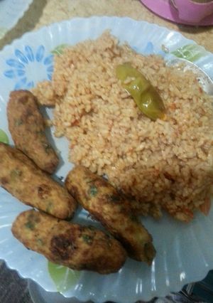 صورة لوصفة رز بالطماطم وكفته البطاطس