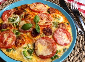Foto principal de Frittata de tomate y chorizo