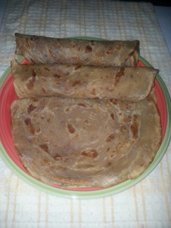 A picture of Arrow root chapatis# my creative arrowroot recipe contest #.