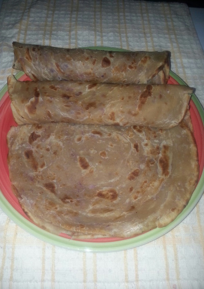 A picture of Arrow root chapatis# my creative arrowroot recipe contest #.