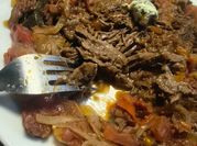 Una foto de carne de cuadril