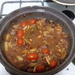 A picture of Low-fat beef chilli.