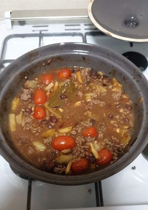 A picture of Low-fat beef chilli.