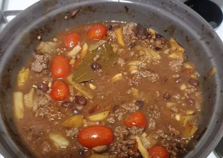 Steps to Make Perfect Low-fat beef chilli