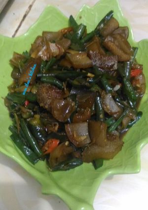Foto resep Oseng Kikil Kacang Panjang
