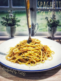 Foto resep Spaghetti Tuna Aglio Olio