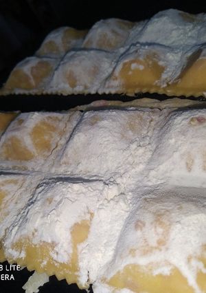 Una foto de Raviolones de jamón, queso y ricota