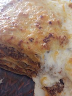 Una foto de Lasaña casera