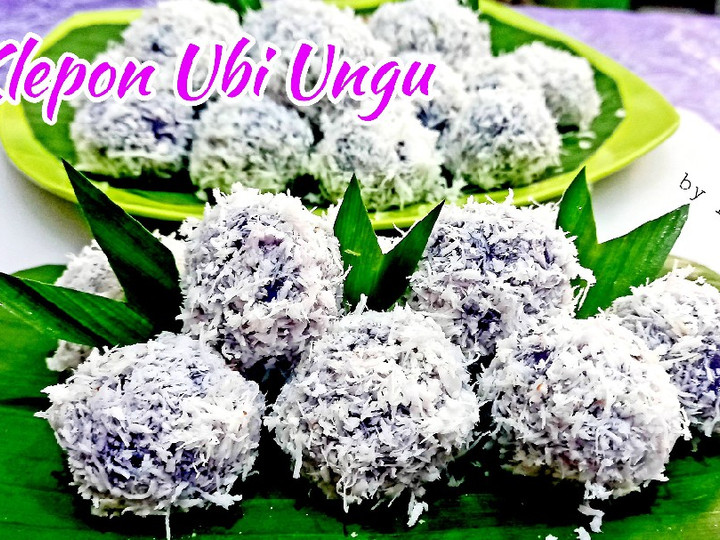 Cara Bikin KLEPON UBI UNGU tanpa tepung ketan Kekinian