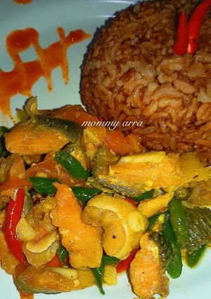 Foto resep Tumis salmon pedas
