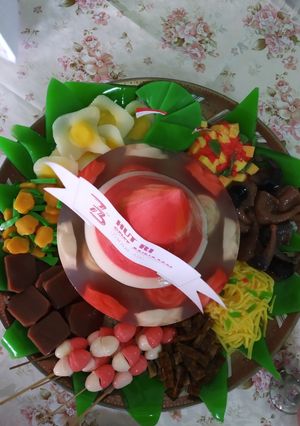 Foto resep Puding tumpeng lauk pauk