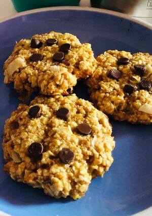 Una foto de Galletitas de avena, coco y chips