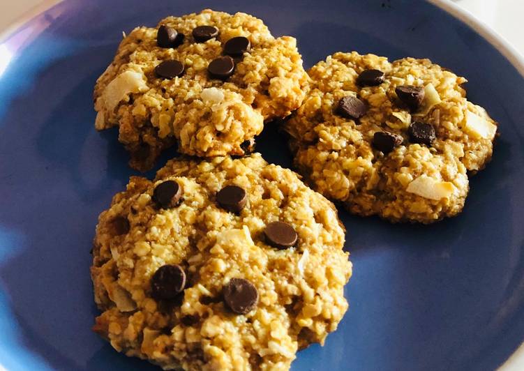 Steps to Make Quick Galletitas de avena, coco y chips