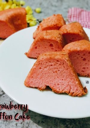 Foto resep Strawberry chiffon cake