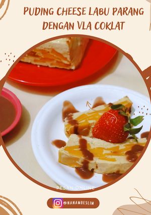 Foto resep Puding Cheese Labu Parang Dengan Vla Coklat