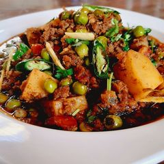 Tandoori Keema Matar Aloo A picture of Tandoori Keema Matar Aloo.