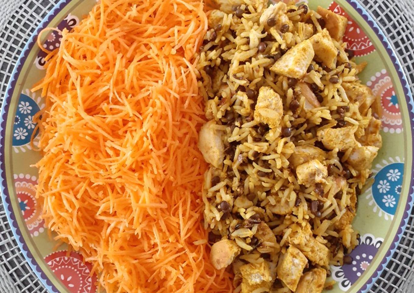 Steps to Make Homemade Salade de Riz à L'Indienne / Healthy