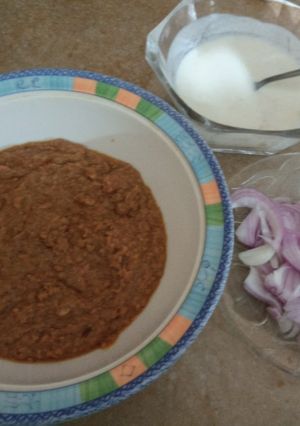 A picture of Kachri ka qeema.