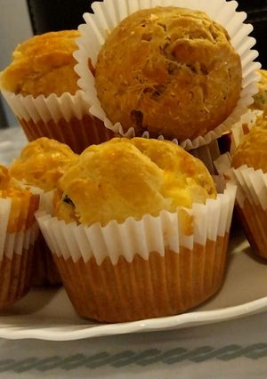 Una foto de Muffin de queso y cebollita de verdeo