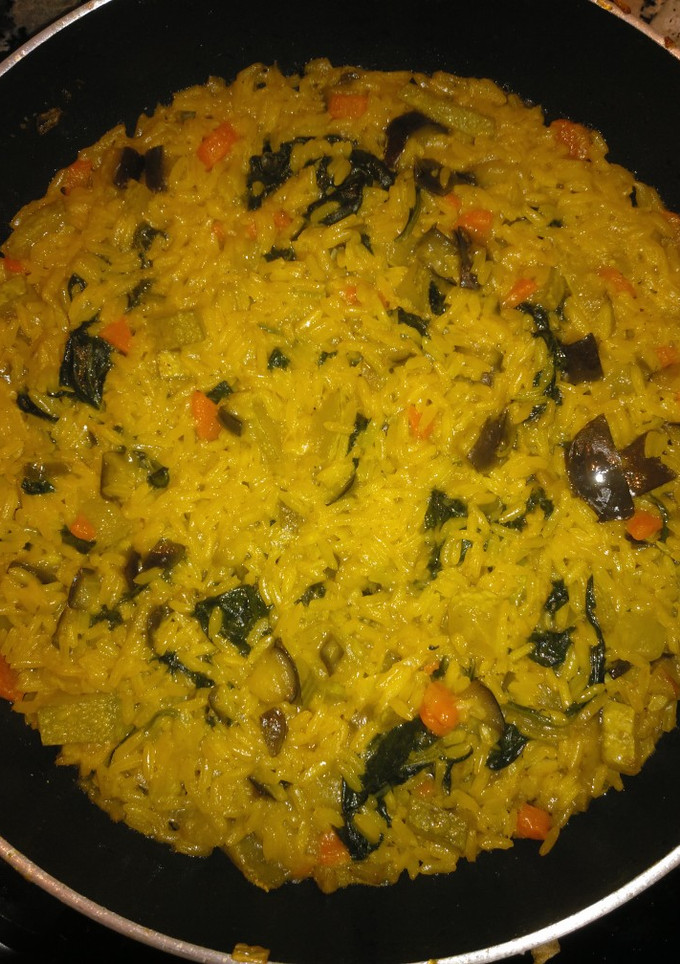 Una foto de Arroz con verduras