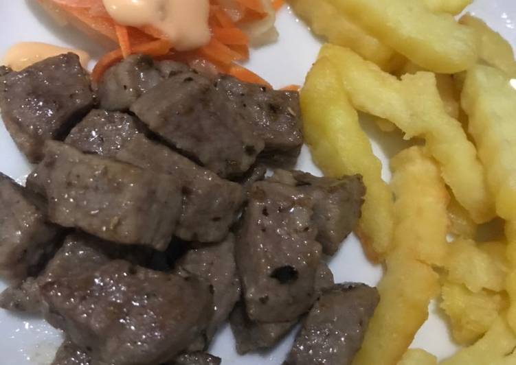 Saikoro Garlic Steak