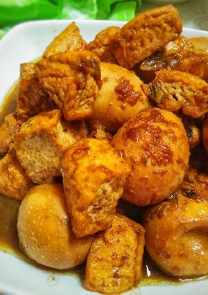 Foto resep Semur tahu telur