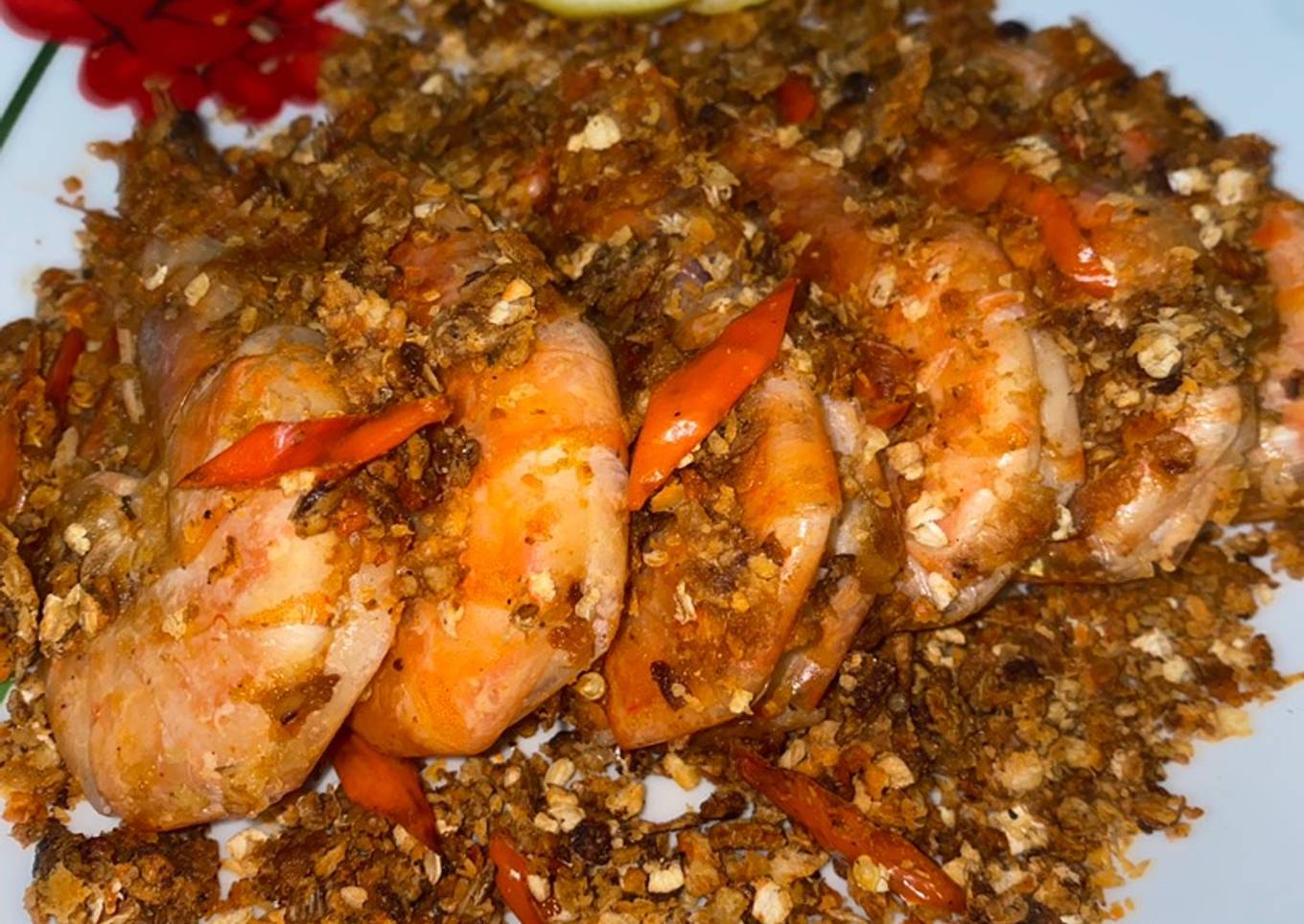 Udang gandum bawang putih