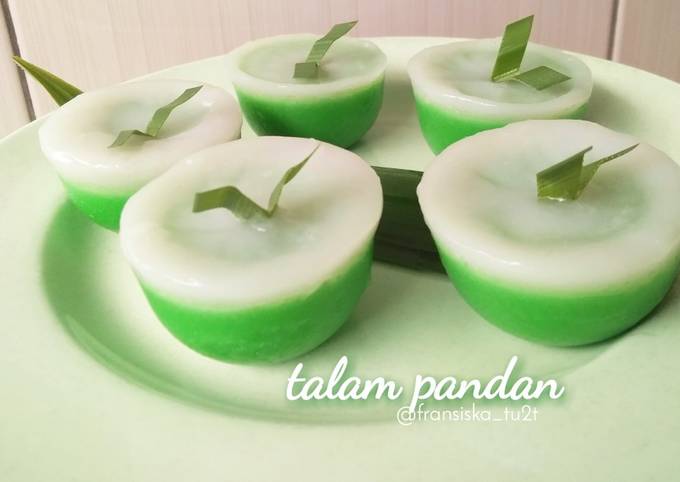How to Make Delicious Talam pandan(tepung beras)