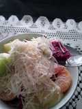 Salad Buah JeNaM(Jeruk Naga Melon)